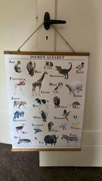 Dierenalfabet canvas., Antiek en Kunst, Ophalen of Verzenden, Natuur en Biologie
