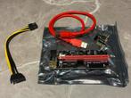 PCIe Riser 9.0 – GPU Extender – x1 naar x16 – Mining Riser, Computers en Software, Videokaarten, Ophalen of Verzenden, Zo goed als nieuw