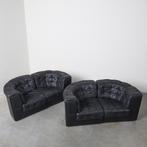 De Sede DS11 zwart leer sofa bank jaren 60 70 80, Huis en Inrichting, Banken | Bankstellen, Minder dan 150 cm, Hout, Zo goed als nieuw