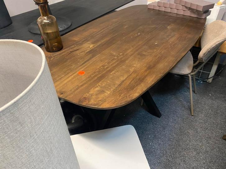 Tafel deens ovaal 160x90 matrix poot b keuze van 599 nu 260, Huis en Inrichting, Tafels | Eettafels, Nieuw, 50 tot 100 cm, 150 tot 200 cm