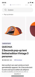 Quechua 2 Seconds Pop-up Tent 3 Personen, Caravans en Kamperen, Ophalen, Gebruikt, Tot en met 3
