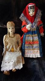 Twee traditionele Russische poppen handgemaakt jaren '70, Ophalen of Verzenden, Zo goed als nieuw, Pop