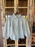 Leer blousje/top/jasje Ibana maat 36, Blauw, Ophalen of Verzenden, Zo goed als nieuw, Maat 36 (S)