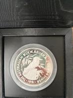 2 Oz Kookaburra Proof 1991, Ophalen of Verzenden, Zilver