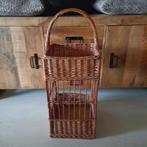 Rieten wijnmand flessenmand  ( 2 ), Huis en Inrichting, Woonaccessoires | Overige, Ophalen