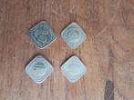 5 cent vierkant, Postzegels en Munten, Munten | Nederland, Koningin Juliana, Setje, Zilver, Ophalen of Verzenden