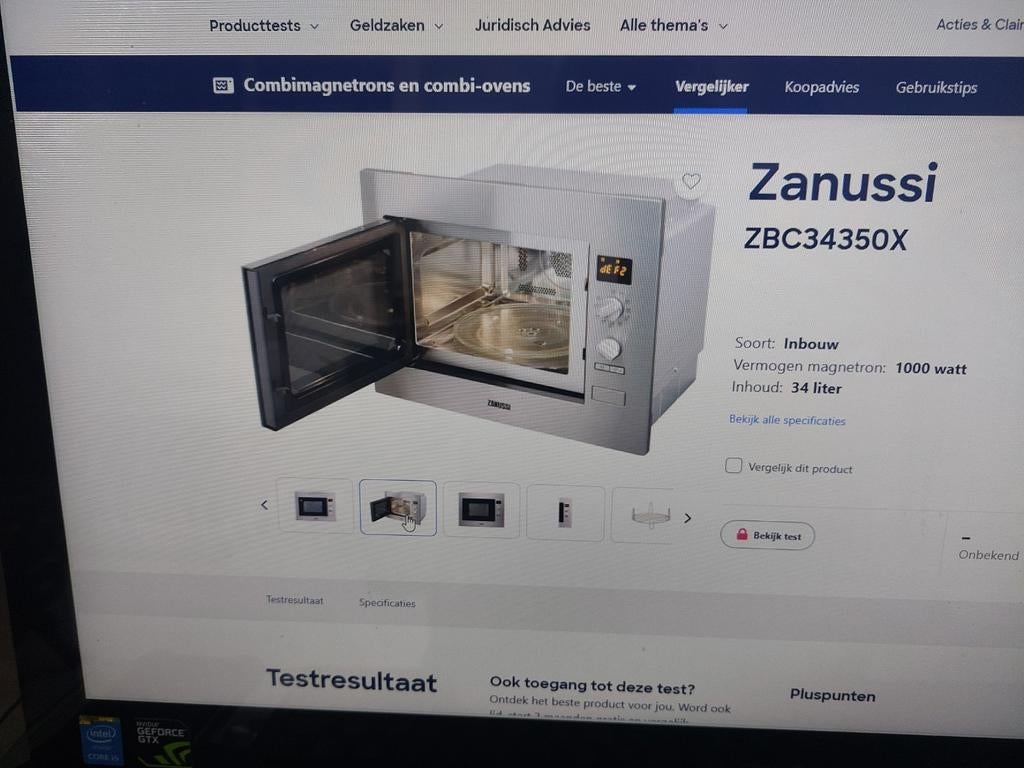 Combimagnetronoven ZBC34350X, Combimagnetron, Hete lucht, Ophalen of Verzenden, Zo goed als nieuw