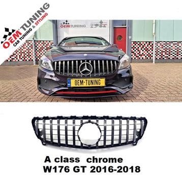 GTR GRILLE | MB W176 | A CLASSE | 2015-2018 | CHROME | beschikbaar voor biedingen