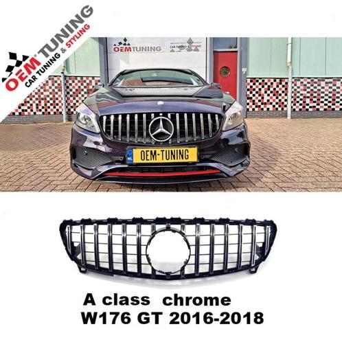GTR GRILLE | MB W176 | A CLASSE | 2015-2018 | CHROME |, Auto diversen, Tuning en Styling, Ophalen of Verzenden