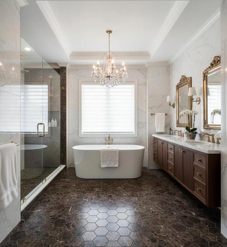 Mosaic Haxagon Marron Emperador 15x15x1cm, Doe-het-zelf en Verbouw, Tegels, Nieuw, Wandtegels, Keramiek, 20 tot 40 cm, 20 tot 40 cm