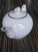Theeservies theepot met roosje, Ophalen of Verzenden