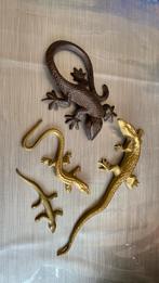 4 salamanders koper messing ijzer, Antiek en Kunst, Ophalen of Verzenden