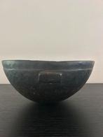 Antieke Afrikaanse houten schaal, Huis en Inrichting, Woonaccessoires | Schalen en Manden, Gebruikt, Schaal, Rond, Ophalen of Verzenden