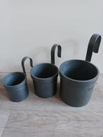 3 tinnen maatkannen / schenkbekers, Antiek en Kunst, Ophalen of Verzenden