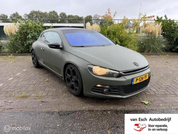 Volkswagen Scirocco 1.4 TSI I airco I mat groen gewrapt I 6, Auto's, Volkswagen, Bedrijf, Te koop, Scirocco, ABS, Airbags, Airconditioning