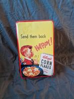Vintage Kellogg's Corn Flakes Beschuitbus, Verzamelen, Blikken, Ophalen of Verzenden