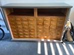 Unieke houten ladekast met 48 lades – vintage werkplaatskast, Ophalen, Gebruikt, 5 laden of meer, 100 tot 150 cm