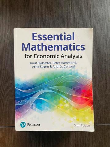 Essential Mathematics for Economic Analysis beschikbaar voor biedingen