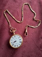 Antiek Zakhorloge Sint Christoffel & Nova Ketting, Antiek en Kunst, Ophalen of Verzenden