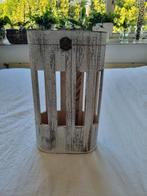Wijnkist whitewash, Huis en Inrichting, Woonaccessoires | Kisten, Ophalen of Verzenden, 50 tot 100 cm, 50 tot 75 cm, Minder dan 50 cm