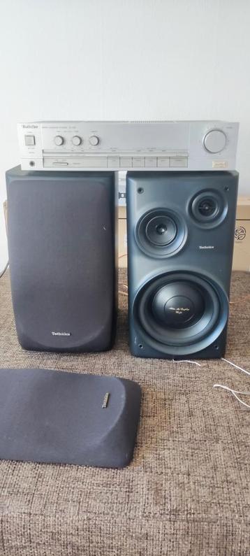 Audio set technics versterker en speakers