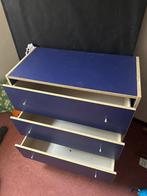 Ladekast blauw, Huis en Inrichting, Kasten | Ladekasten, Ophalen, 100 tot 150 cm, 50 tot 100 cm, Zo goed als nieuw