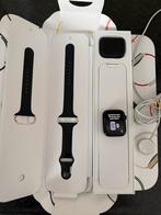 Apple Watch 7 45mm - space grey+lader!, Sieraden, Tassen en Uiterlijk, Smartwatches, Gebruikt, Hartslag, Zwart, IOS