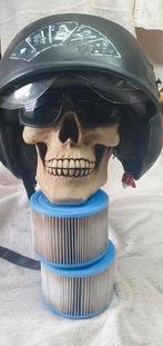 Helm houder doodskop - Doodshoofd met bevestigingsbeugel., Ophalen of Verzenden