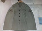 Originele ww2 us hbt uniform corporal jas, broek, pet met ID, Verzamelen, Militaria | Tweede Wereldoorlog, Amerika, Overige soorten