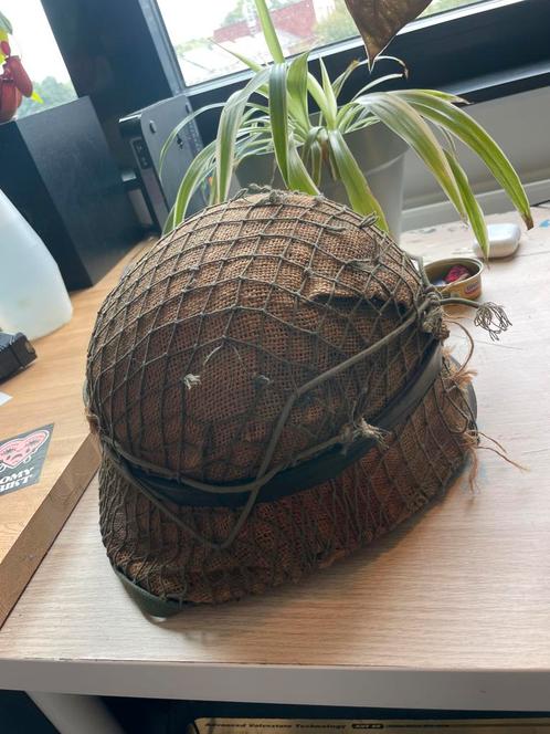 Amerikaanse legerhelm koude oorlog camouflagenet, Verzamelen, Militaria | Algemeen, Overige soorten, Helm of Baret, Amerika, Ophalen of Verzenden