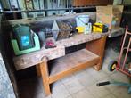 Timmermans Werkbank Vintage / Site Table., Doe-het-zelf en Verbouw, Werkbanken, Ophalen, Gebruikt, Minder dan 70 cm, Bankschroef
