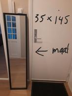 Spiegel recht 145x35 cm kan staan of hangen, Ophalen of Verzenden, Rechthoekig, Minder dan 50 cm, Minder dan 100 cm