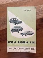 VW Golf/Jetta/Scirocco Vraagbaak 1979-1983, Auto diversen, Handleidingen en Instructieboekjes, Ophalen of Verzenden