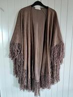 Beige cape/pellerine, mt.M/L, Showgirls, Verzenden, Maat 42/44 (L), Zo goed als nieuw
