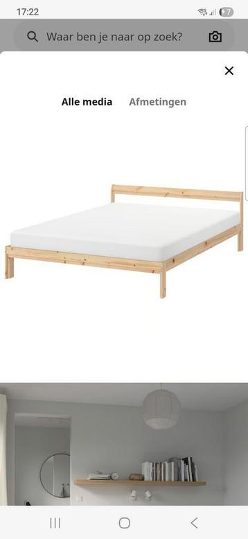Bedframe 140x200 met lattenbodem - afbeelding 1