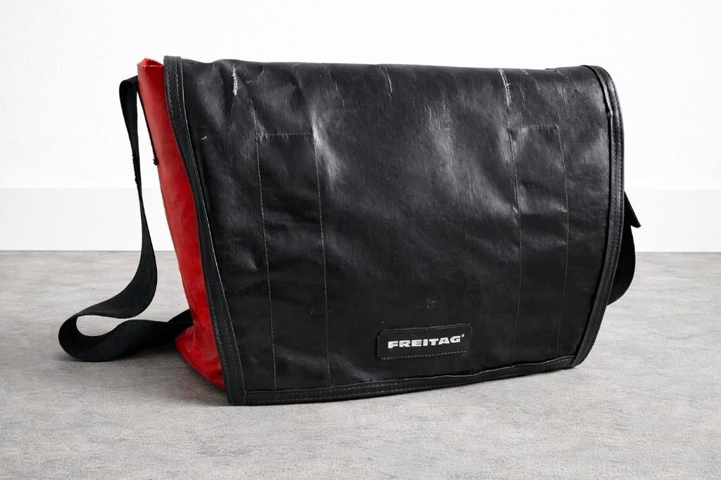 Vintage Freitag GS.1 Messenger Bag, Sieraden, Tassen en Uiterlijk, Tassen | Schoudertassen, Gebruikt, Overige merken, Zwart, Ophalen of Verzenden