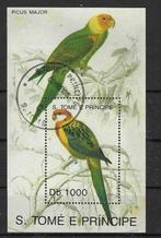 Sao Tomé en Principe Michel blok 286 gestempeld VOGELS, Ophalen of Verzenden, Overige landen, Gestempeld