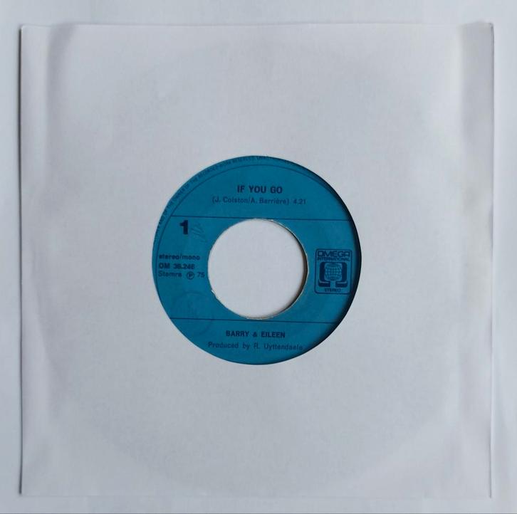 Barry & Eileen - If you go, Cd's en Dvd's, Vinyl Singles, Gebruikt, Single, Pop, 7 inch, Ophalen of Verzenden