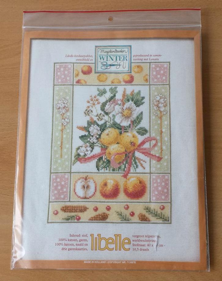 Marjolein Bastin - Winter Patroon + rest zijde - Libelle, Hobby en Vrije tijd, Borduren en Borduurmachines, Gebruikt, Patroon