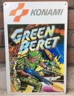 GREEN BERET KONAMI Metalen Wandbord Reclamebord, 1 speler, Verzenden, Nieuw, Vanaf 12 jaar