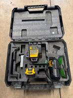 Dewalt DCE089G Kruislijnlaser 3D Laser in T-Stak Koffer, Doe-het-zelf en Verbouw, Meetapparatuur, Ophalen of Verzenden, Zo goed als nieuw