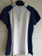 Blauw en wit wedstrijdshirt maat s 36, Ophalen of Verzenden, Zo goed als nieuw, Dressuur