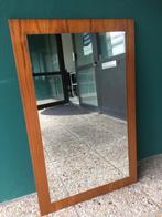 Vintage teakhouten spiegel. Deens design 61 x 96 cm, Huis en Inrichting, Woonaccessoires | Spiegels, Minder dan 100 cm, Rechthoekig