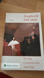 André Klip - Strafrecht met mate, Ophalen of Verzenden, Gelezen, André Klip; Nico Jörg; Constantijn Kelk