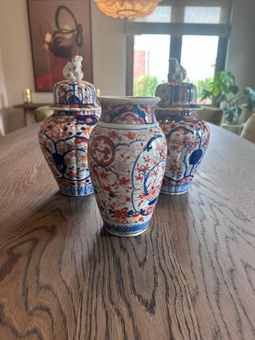 Imari Vazen Set van 3 beschikbaar voor biedingen