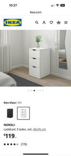 Nordli ladekast 3 lades als nieuw!, Ophalen, 50 tot 100 cm, Zo goed als nieuw, Minder dan 100 cm
