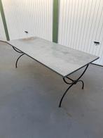 Tuintafel met zinken blad, Ophalen, Zo goed als nieuw, Rechthoekig, Metaal