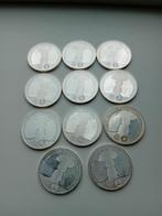 zilveren 10 euro 11 stuks, Zilver, Euro's, Ophalen of Verzenden, Koningin Beatrix