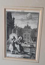 Bijbelse ets van I. Smit 1724 eerste staat., Antiek en Kunst, Antiek | Religie, Ophalen of Verzenden