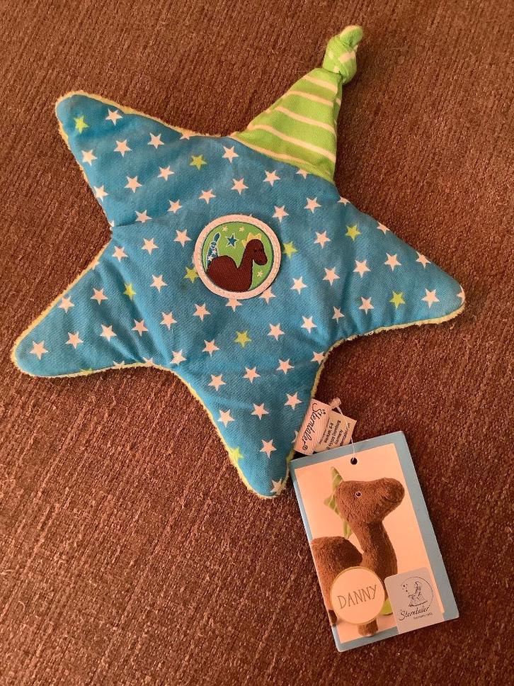 Sterntaler Danny Dino knuffeldoekje NIEUW stervormig 5,--, Kinderen en Baby's, Speelgoed | Knuffels en Pluche, Nieuw, Overige typen
